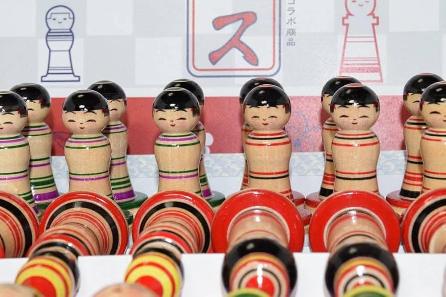 Amazon | こけス こけしとチェスのコラボ商品 ボードゲーム